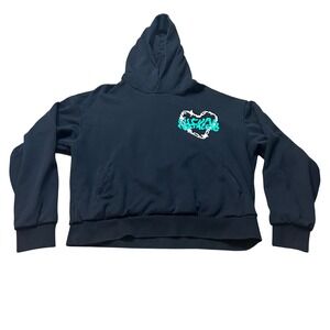 Pangaia Black Dua Lipa Future Nostalgia Tour 2022‎ Hoodie Size S Organic Cotton